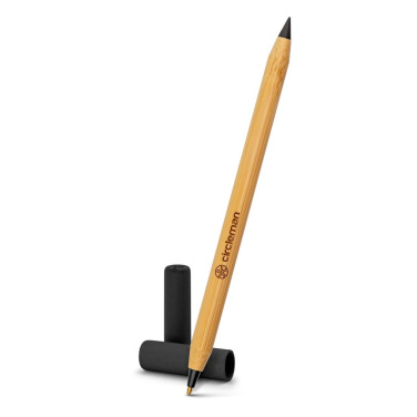 Bamboo ball pen 2 in 1, "infinity" pencil | Mikayla, black, product image (4)