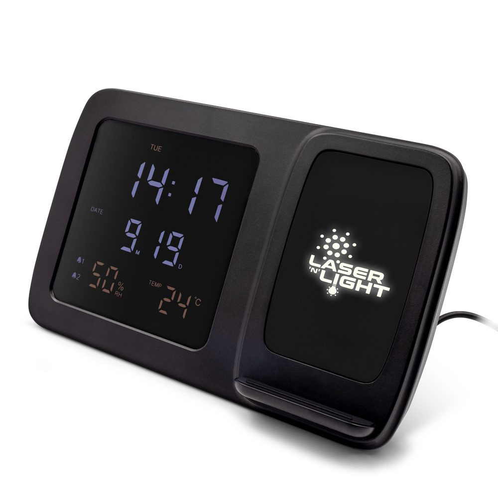 Wireless charger 5 W-15 W Exclusive Collection, multifunctional digital clock | Isha, product image (1)