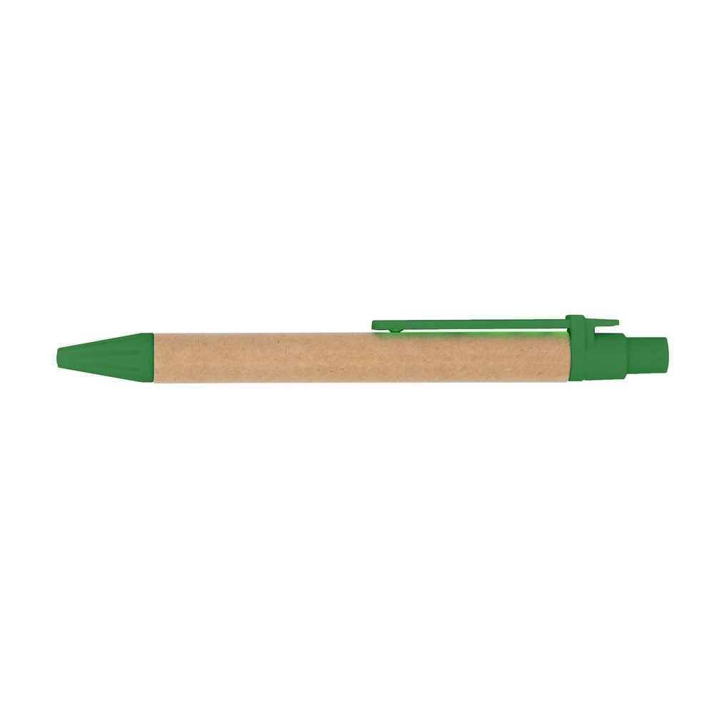 Notebook A5 with ball pen, green, product image (1)