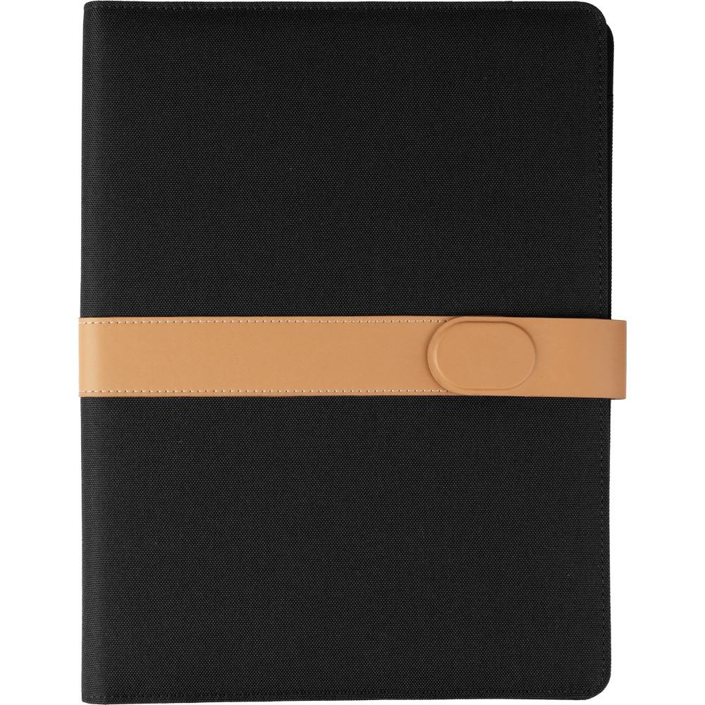 Conference folder approx. A4 RPET, black, product image