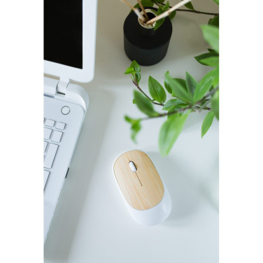 Wireless computer mouse, bamboo detail | Judith, product image (2)