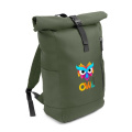 Rolltop RPET backpack | Eiddwen, green