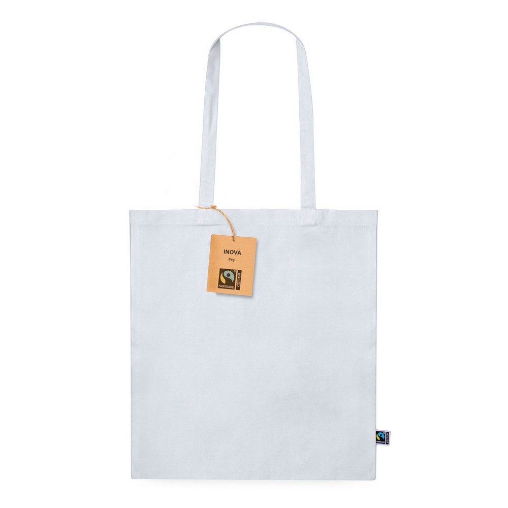 Cotton shopping bag, white, product image