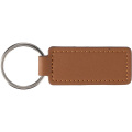 Keyring made from apple leather, brown