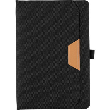 Notebook approx. A5 RPET, black, product image (2)
