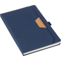 Notebook approx. A5 RPET, navy blue
