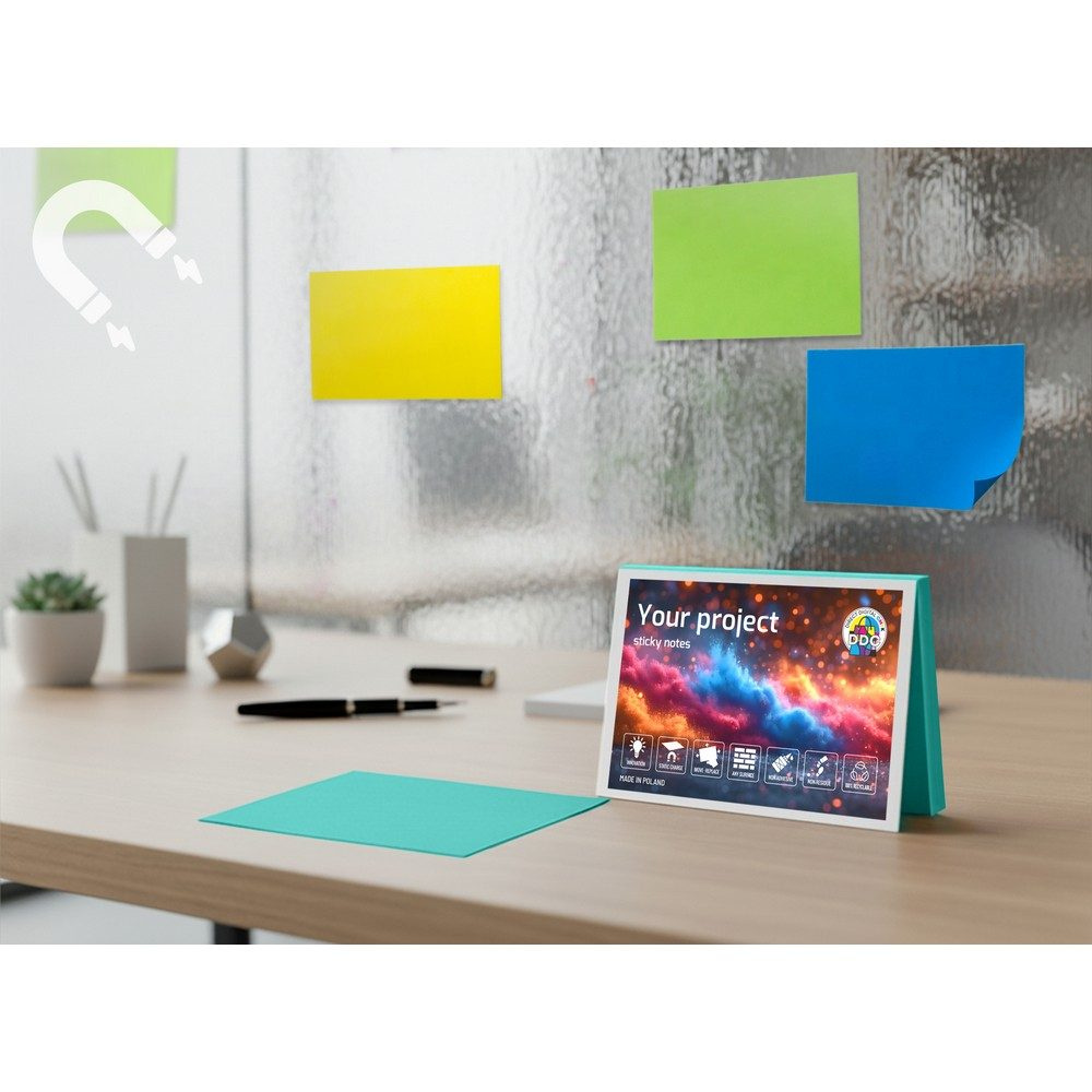 Electrostatic sticky notes | Rolly, turquoise, product image (1)
