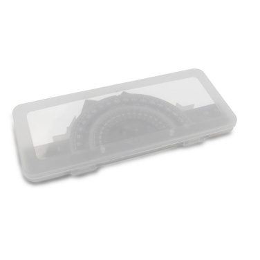 School set, ruler, 2 set squares and protractor | Kaulana, black, product image (2)