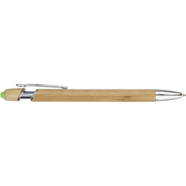 Bamboo ball pen, touch pen, green, product image (2)