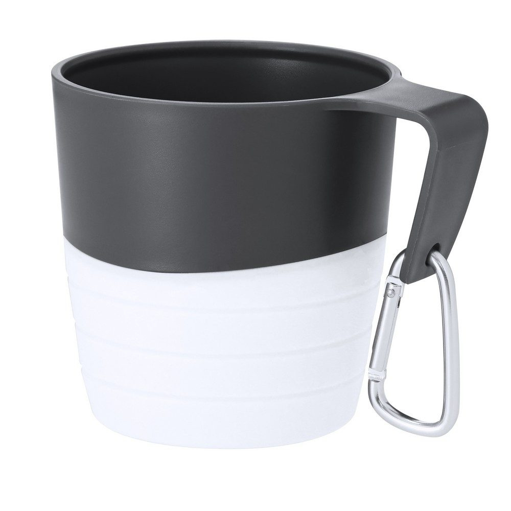 Foldable travel mug 340 ml with carabiner clip, product image (1)