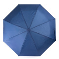 RPET windproof manual umbrella, foldable | Uksan, navy blue