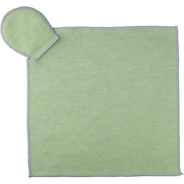 RPET golf towel, green, product image (3)