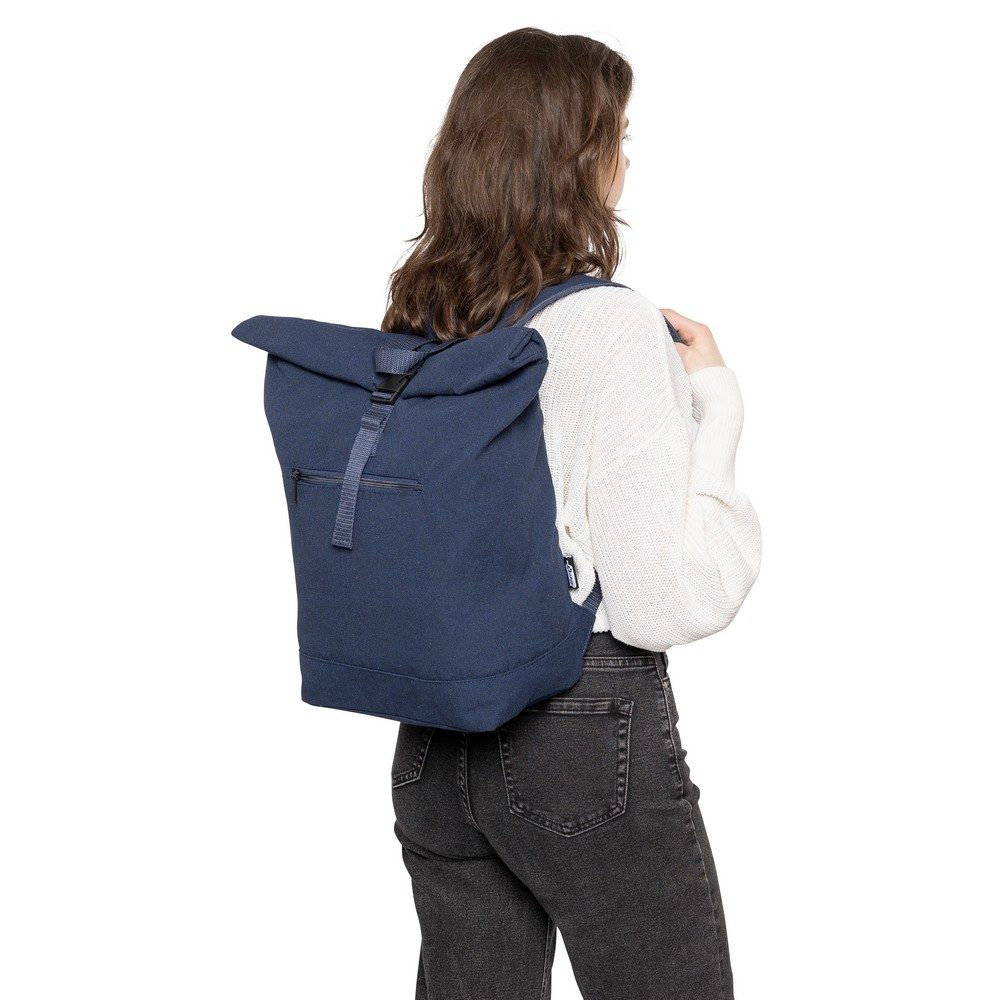 Rolltop backpack, blue, product image (1)