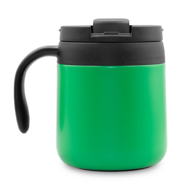 Thermo mug 400 ml with handle | Wyatt, green, product image (3)