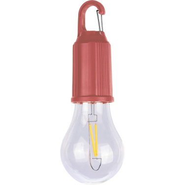 Hanging light "light bulb", carabiner clip, burgundy, product image (2)