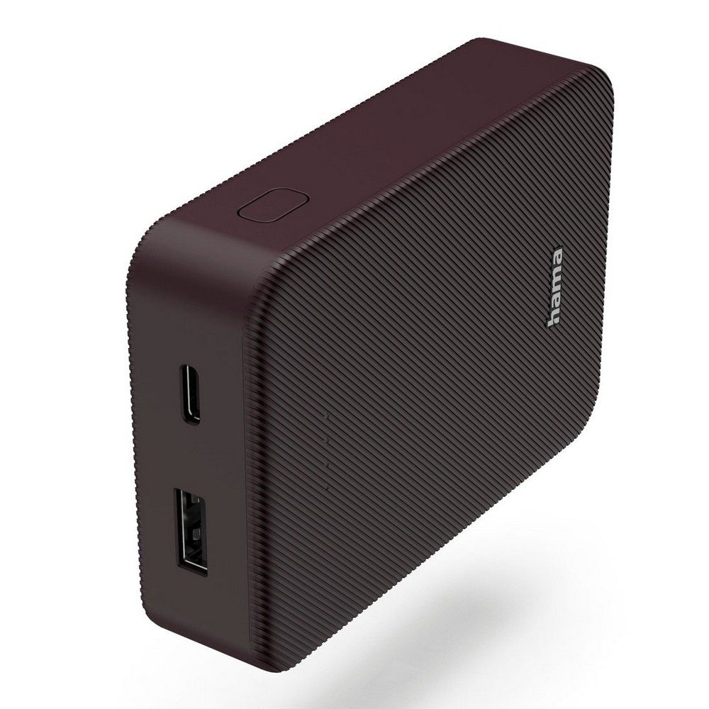 Power bank 10000 mAh Hama Power Pack, burgundy, product image (1)