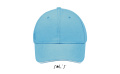 BUFFALO SIX PANEL CAP, Turquoise/White