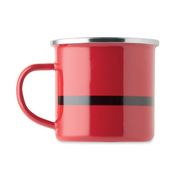 Santa enamel vintage mug 300ml, Red, product image (3)