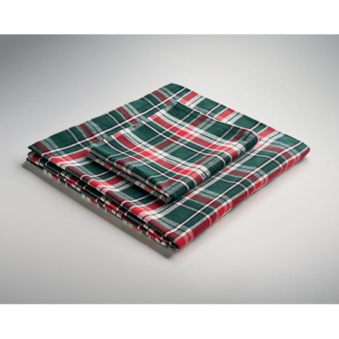 Chequer cotton tablecloth set, Multicolour, product image (3)