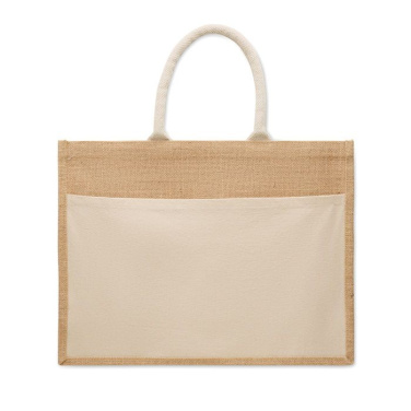 Jute shopping bag, Beige, product image (2)