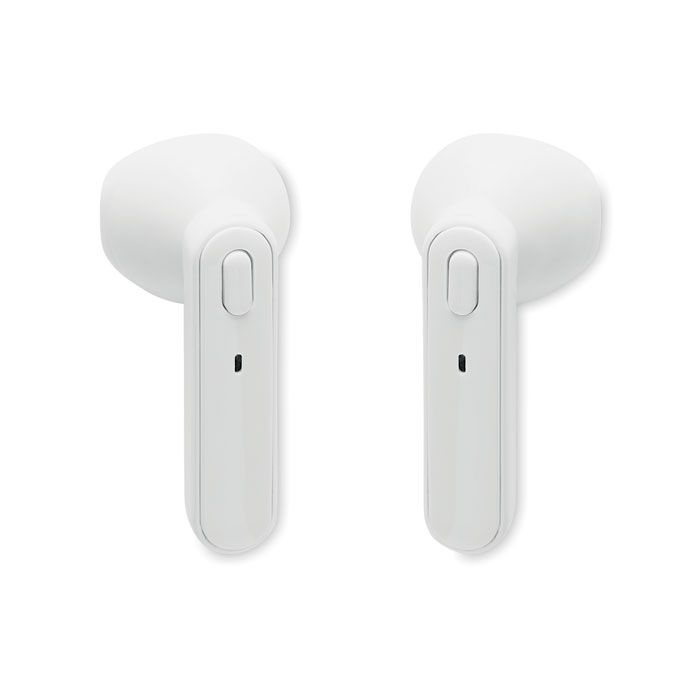 TWS earbuds with charging base, White, product image (1)