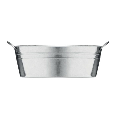 Zinc tub with 3 herbs seeds, Matt Silver, product image (3)