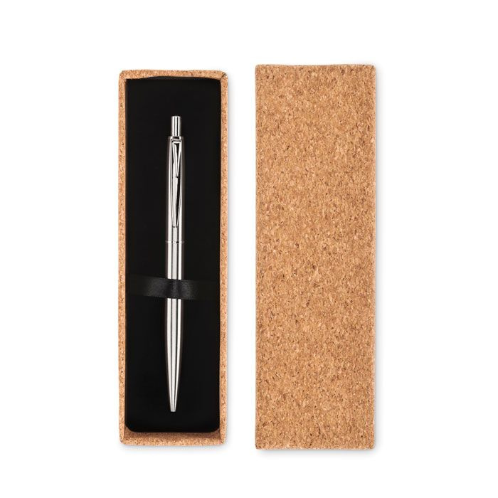 Recycled stainless steel pen, Matt Silver, product image (1)