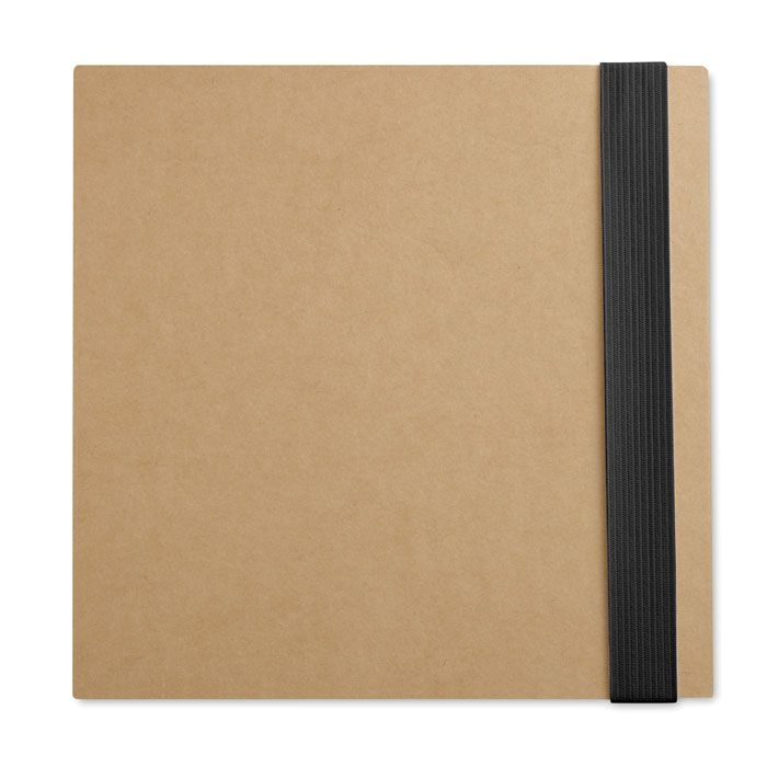 Notebook with memo set and pen, Black, product image