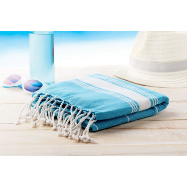 Beach towel cotton 180 gr/m², Turquoise, product image (2)