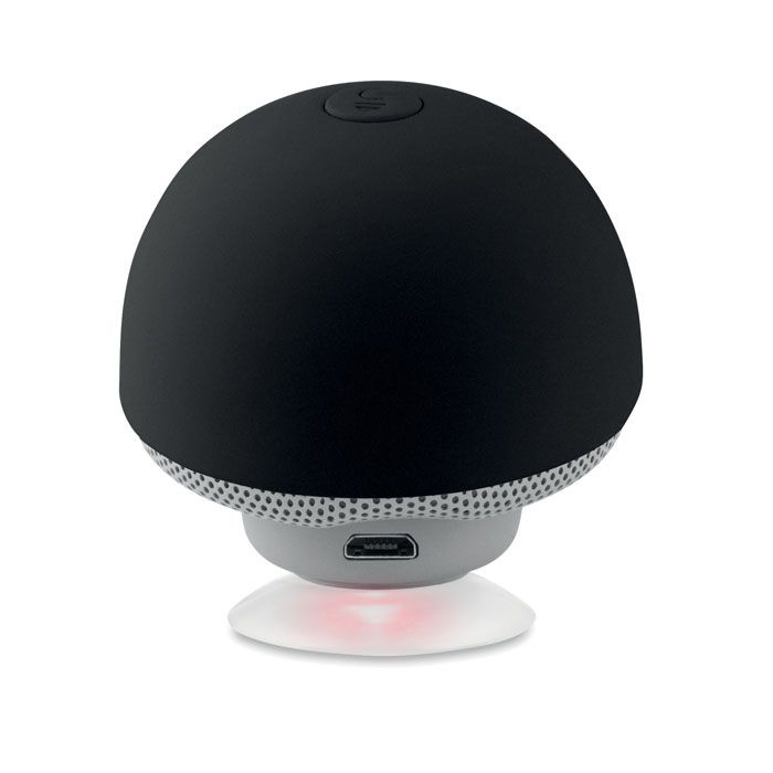 Mushroom 3W wireless speaker, Black, product image (1)
