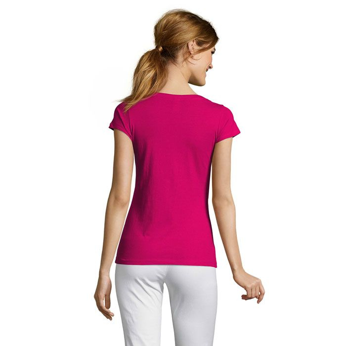 MOON WOMEN T-SHIRT 150g, Fuchsia, S, product image (1)