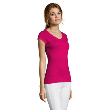 MOON WOMEN T-SHIRT 150g, Fuchsia, S, product image (2)