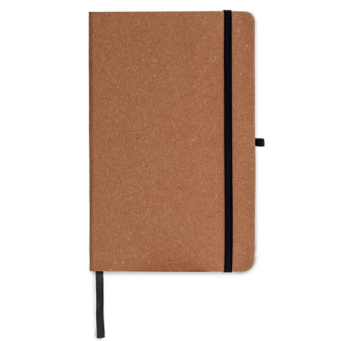 Recycled leather A5 hardcover, Light Brown, product image (2)