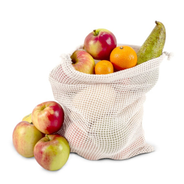 Reusable food bag OEKO-TEX® natural cotton 25x30 cm, Ecru, product image (2)