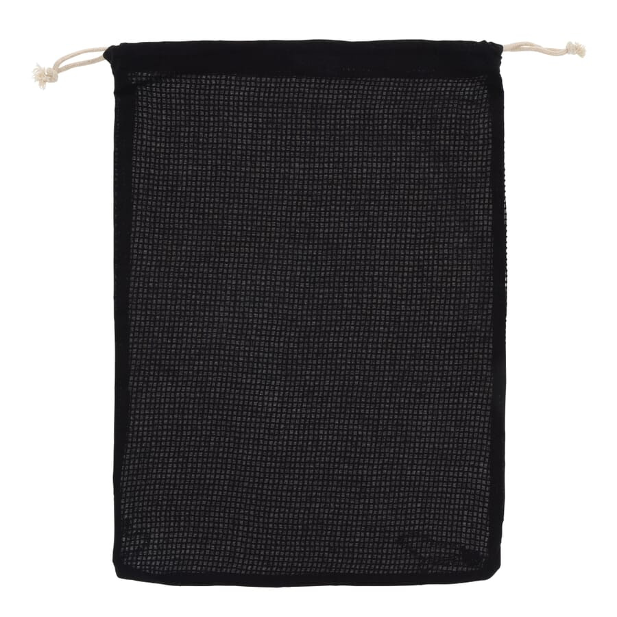 Reusable food bag OEKO-TEX® cotton 30x40 cm, Black, product image (1)