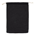 Reusable food bag OEKO-TEX® cotton 30x40 cm, Black