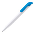 Ball pen Atlas hardcolour, White / Light Blue