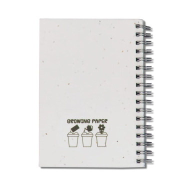Seed paper spiral notebook, White, product image (3)
