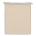 Gift pouch OEKO-TEX® cotton 140g/m² 25x30 cm, Ecru