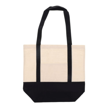 Shopping bag OEKO-TEX® cotton 140g/m² 40x10x35 cm, Black, product image (3)