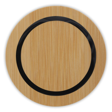 Bamboo 3W Speaker & 5W Wireless Charger, Grey, product image (3)