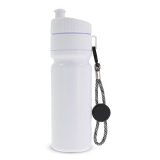 Sports bottle with edge and cord 750 ml