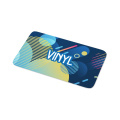 Vinyl Sticker Rectangle 100x30 mm, White