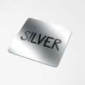 Vinyl Sticker Square 10x10 mm, Silver