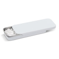 Mini sliding tin peppermint box, White