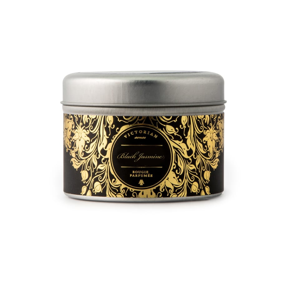 Victorian Sense Tinbox Black Jasmine scented candle, Metal, product image (1)