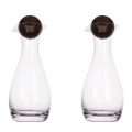 Sagaform Nature carafe oil/vinegar with cork stoppers 2 pcs. 300 ml, Transparent
