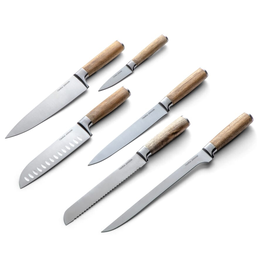 Orrefors Jernverk Knife Set 6 pieces, Wood, product image (1)