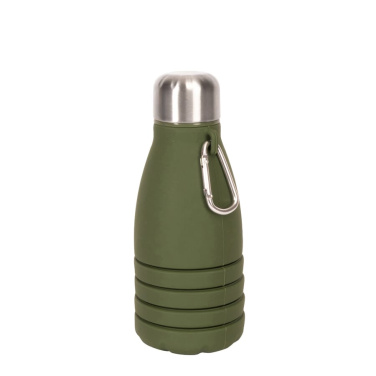 Sagaform Stig foldable bottle 550 ml, Green, product image (3)