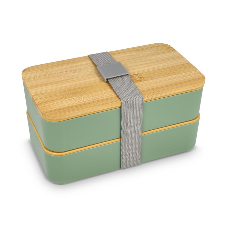 Lunchbox Bento R-PP & Bamboo, Mint, product image (1)